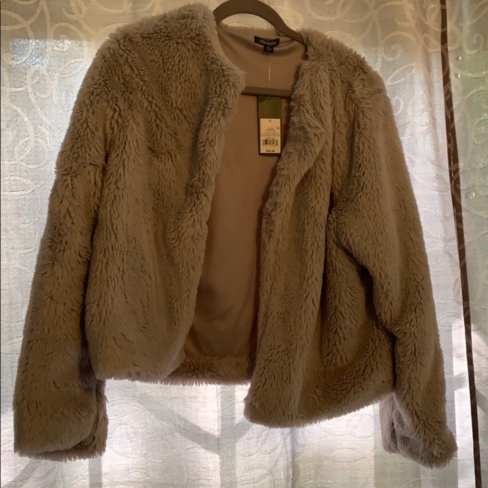 Target grey fur jacket
